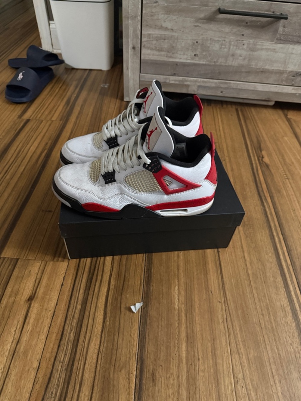 Jordan Men’s Red White Black Retro Basketball Shoes